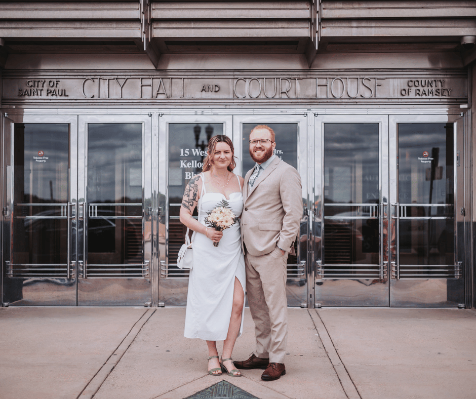Saint Paul Courthouse Wedding Photo