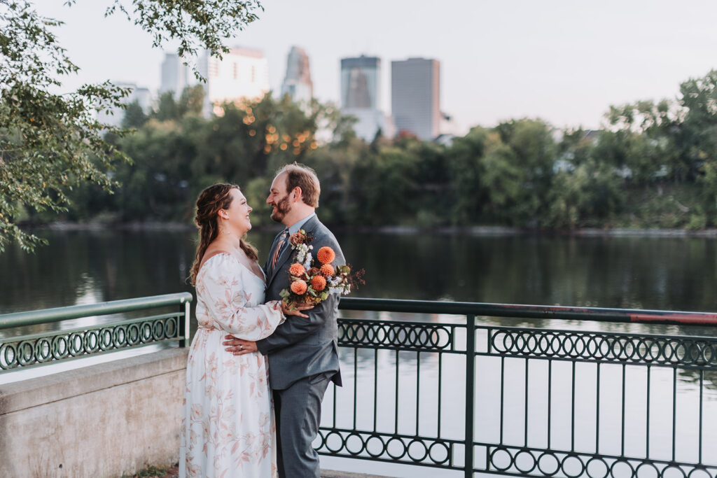 Example wedding at Boom Island Park in Minneapolis
